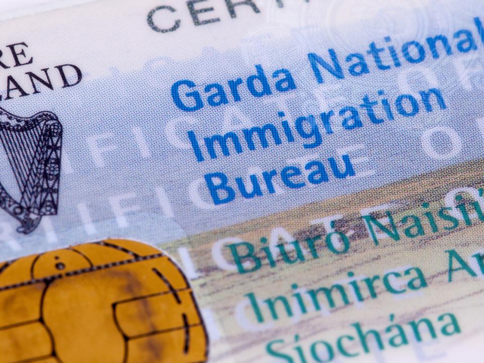 Garda National Immigration Bureau Card
