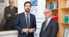 Minister Eoghan Murphy, left, delivered the opening address at the conference and was introduced by ESRI director Alan Barrett, right.