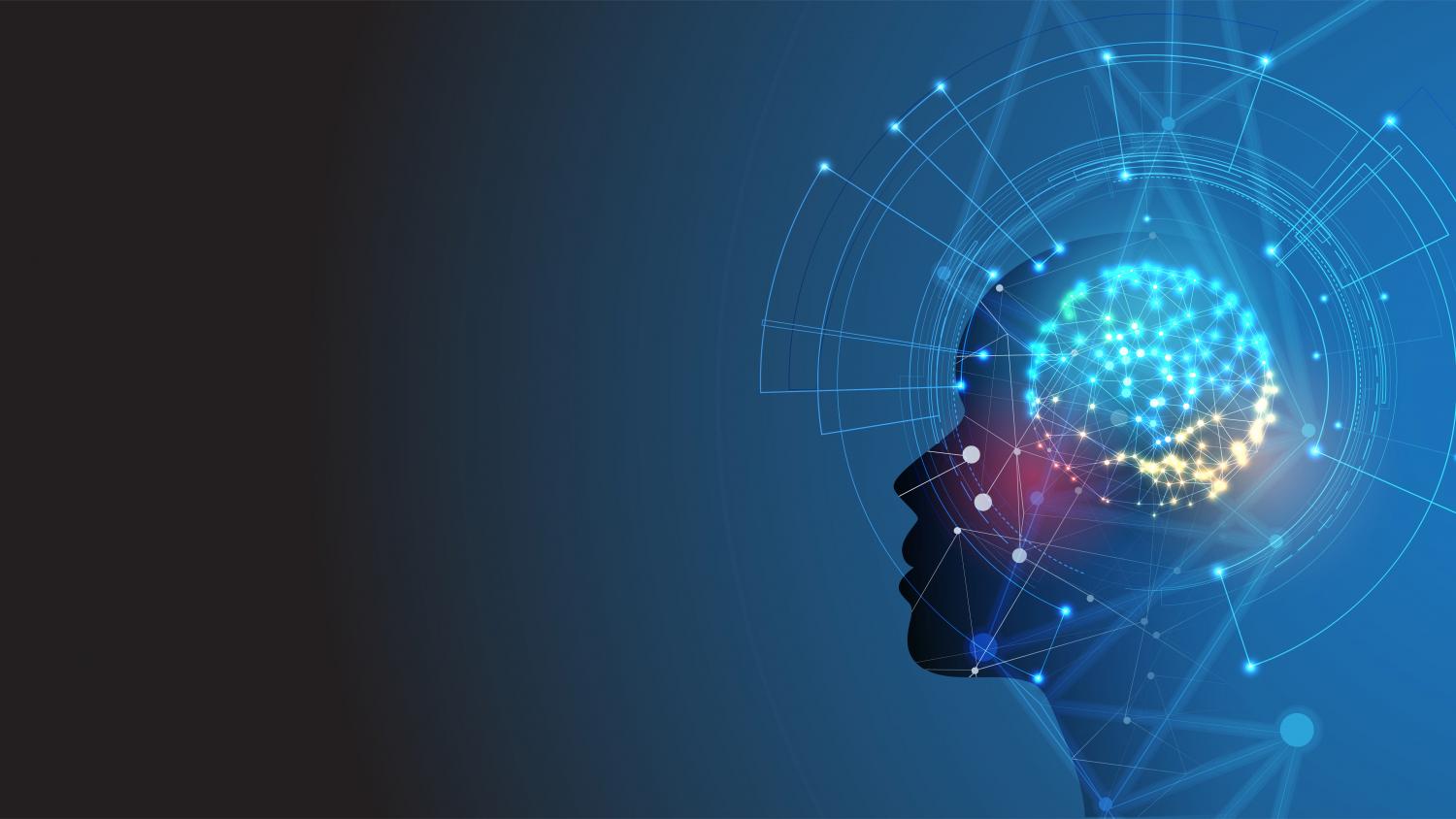 Illustration of brain waves