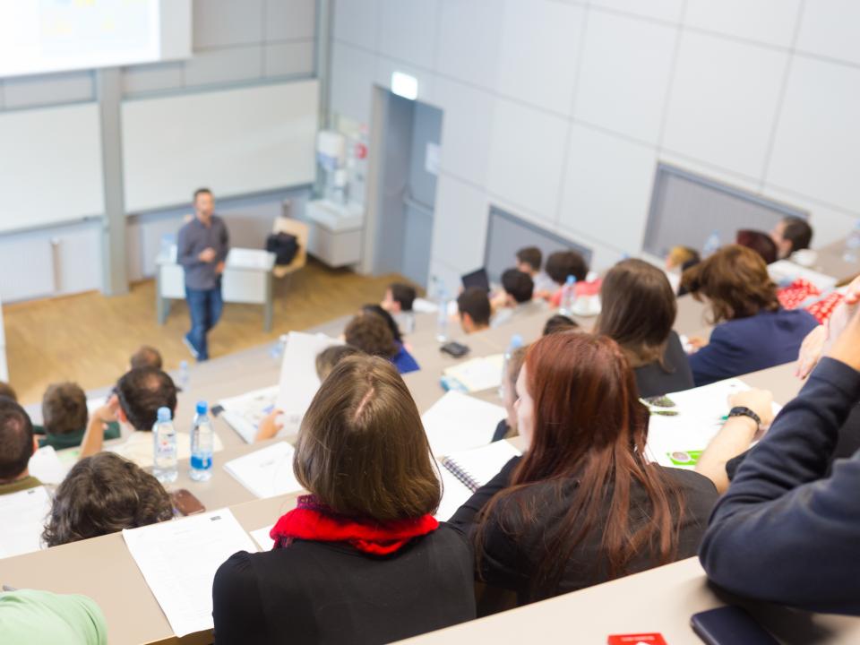 University lecture hall