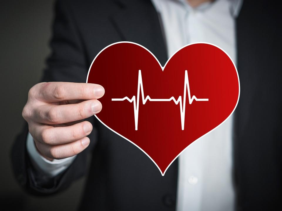 Image of a heart to indicate wellbeing