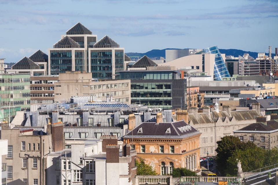 Dublin city skyline