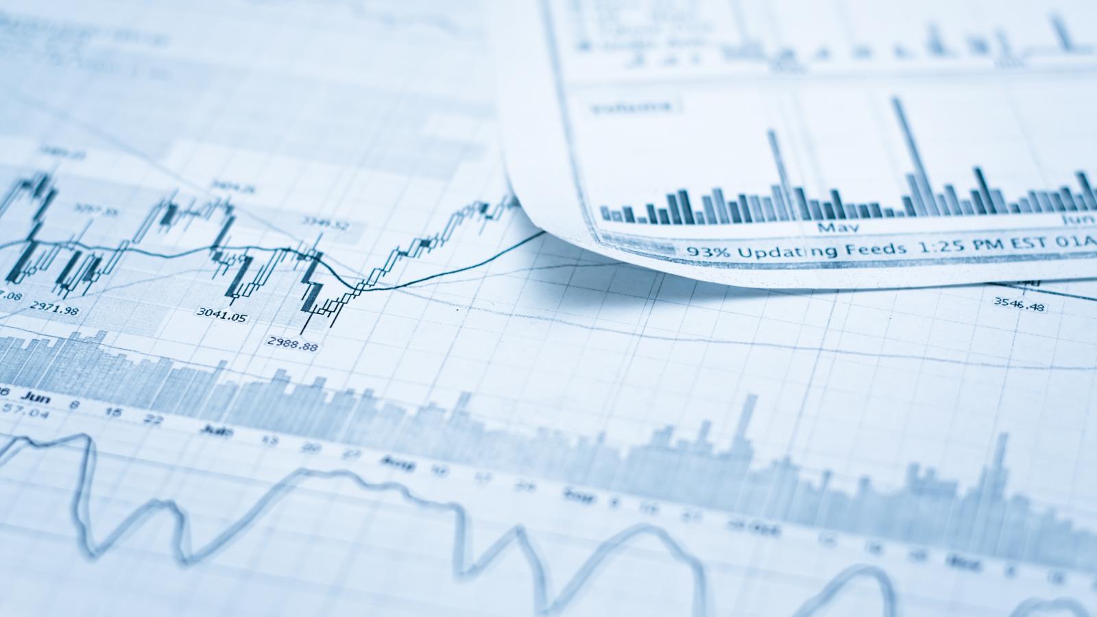 A display of graphs and figures