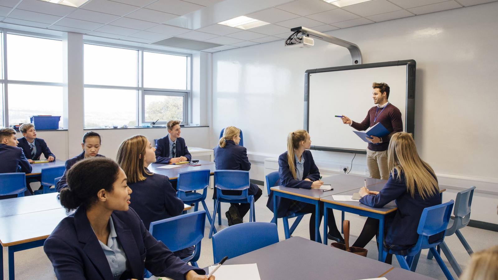 Secondary school classroom