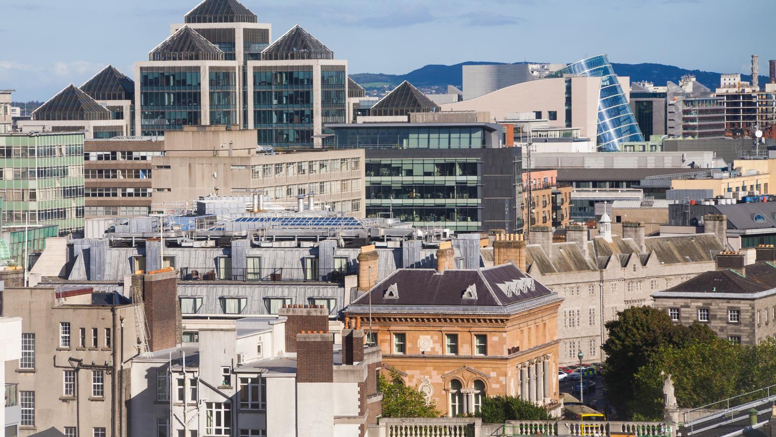 Dublin city skyline
