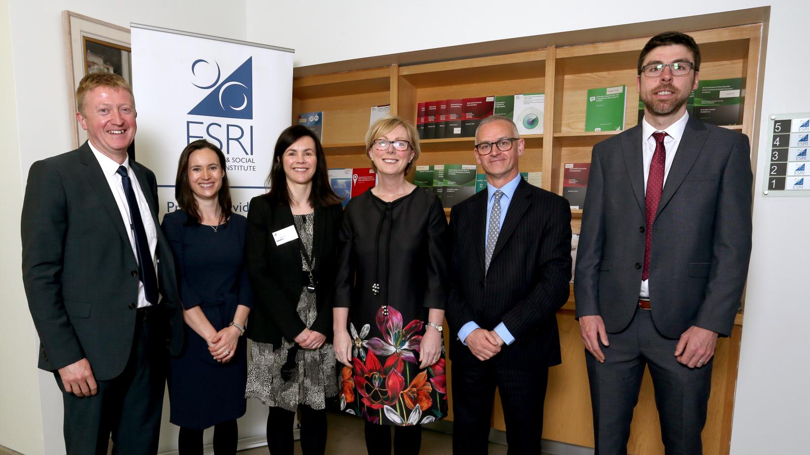 ESRI researchers with Regina Doherty, Minister for Employment Affairs and Social Protection