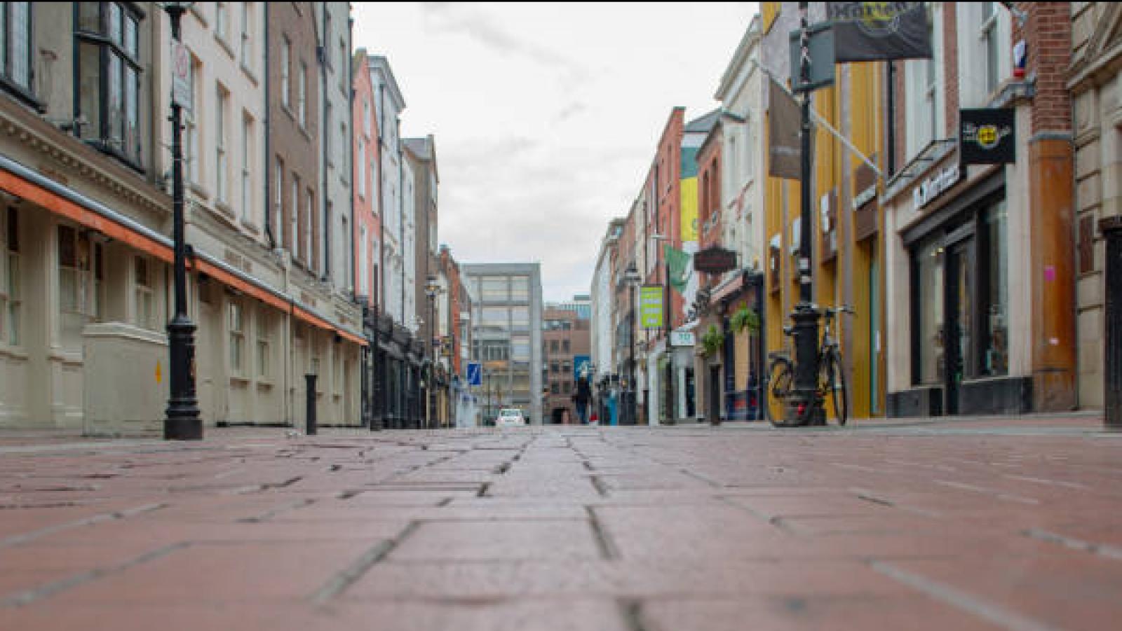 A Dublin street during the lockdown period