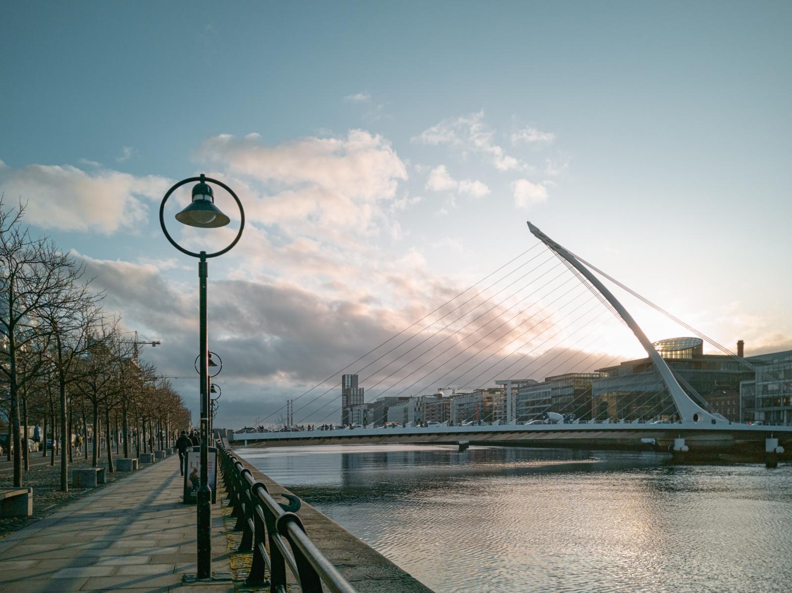 Samuel Beckett Bridge in Dublin docklands